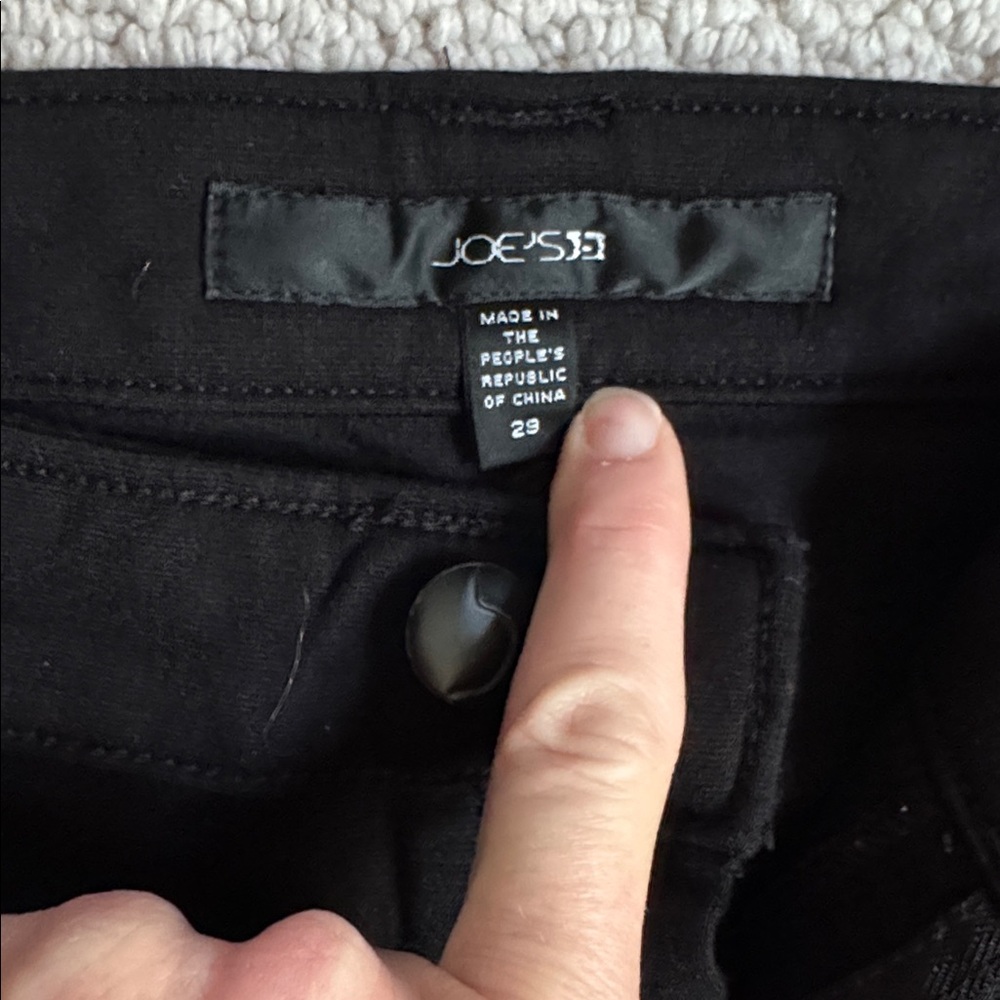 Joe's Jeans Classic Black Cotton Pants